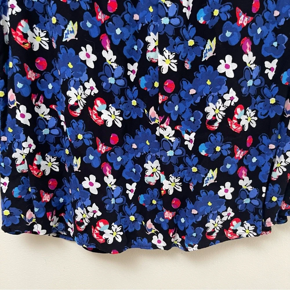 Talbots Petite Floral Long Sleeve Top - Picture 9 of 10